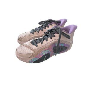 Nike Jordan Tatum 2 Basketball Shoes Size 6.5Y Sidewalk Chalk Pink Smoke Lilac
